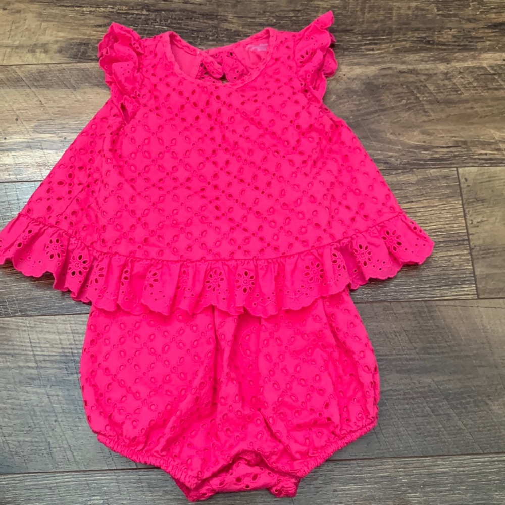 Ralph Lauren Girls Size 6 Months Eyelet One Piece